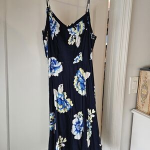 Old Navy Blue Floral Maxi Dress